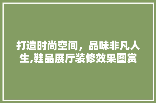 打造时尚空间，品味非凡人生,鞋品展厅装修效果图赏析