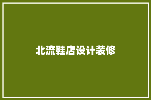 北流鞋店设计装修
